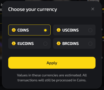 Upgrader.pro currency selector