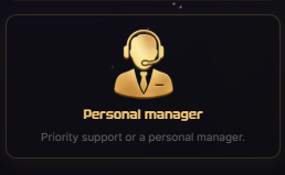 Personal manager VIP benefit