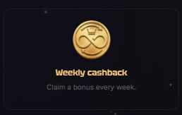 Weekly cashback VIP benefit